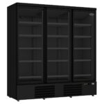 Refrigerator 3 Glass Doors Black JDE-1530R Bl