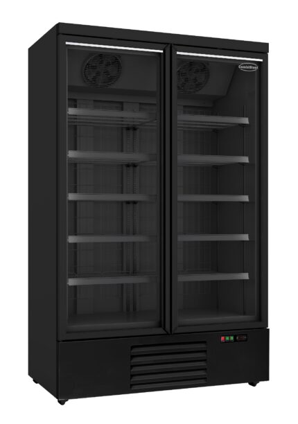 Freezer 2 Glass Doors Black JDE-1000F Bl **note: There Is A Higher Inrush Current, Which Makes A Circuit Breaker With Type C Characteristic Necessary.**