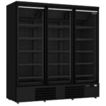 Freezer 3 Glass Doors Black JDE-1530F Bl **note: There Is A Higher Inrush Current, Which Makes A Circuit Breaker With Type C Characteristic Necessary.**