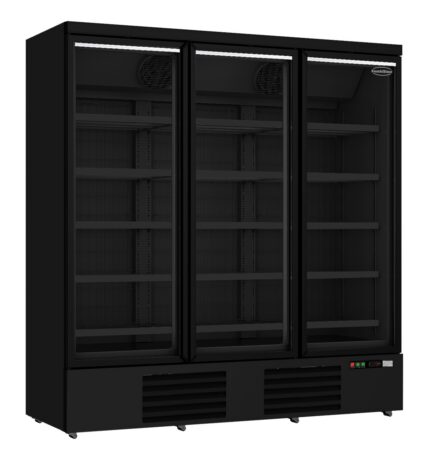 Freezer 3 Glass Doors Black JDE-1530F Bl **note: There Is A Higher Inrush Current, Which Makes A Circuit Breaker With Type C Characteristic Necessary.**