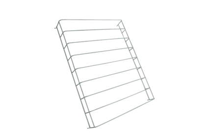 Shelf Partition White Left + Right 7455.2200-2205-2210 + 7455.2400-2410-2416 + 7455.2900-2905