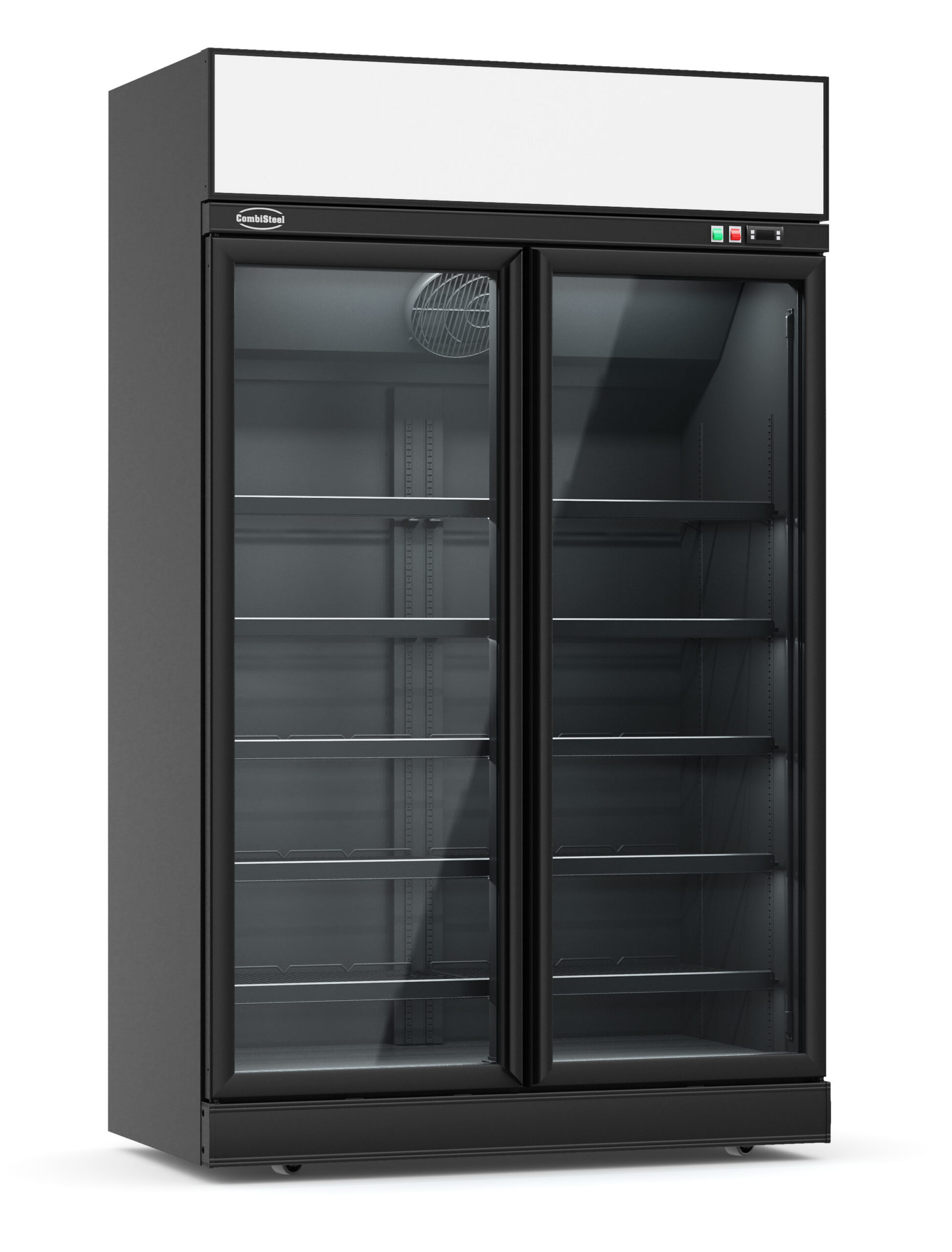 7455.2405-10202 Refrigerator 2 Glass Doors Black INS-1000R Bl - Image 1