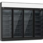 Refrigerator 4 Glass Doors Black INS-2060R Bl *transport On Request* **note: There Is A Higher Inrush Current, Which Makes A Circuit Breaker With Type C Characteristic Necessary.**