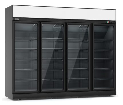 Refrigerator 4 Glass Doors Black INS-2060R Bl *transport On Request* **note: There Is A Higher Inrush Current, Which Makes A Circuit Breaker With Type C Characteristic Necessary.**