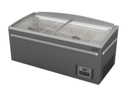 Supermarket Chest Freezer Grey Head Element Automatic Defrost