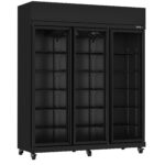 Refrigerator 3 Glass Doors Black IRM-1180R Bl