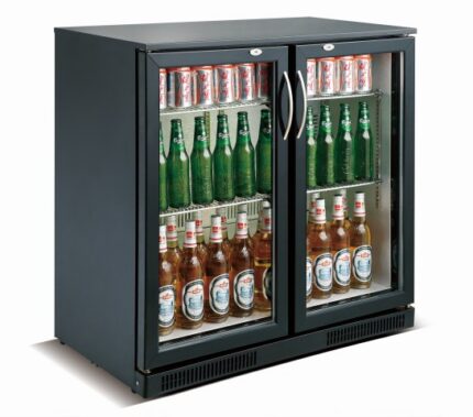 Backbar Cooler Black 2 Doors