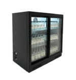 Backbar Cooler Black 2 Sliding Doors - Image 2