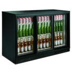 Backbar Cooler Black 3 Sliding Doors - Image 2