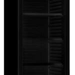 Refrigerator 1 Glass Door 382L Black Without Light Box