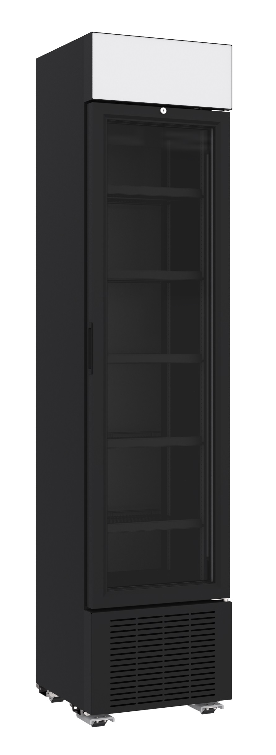 7464.0200-14678 Refrigerator 1 Glass Door Black 232L *transport On Request* - Image 1