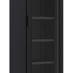 Refrigerator 1 Glass Door Black 348L *transport On Request*