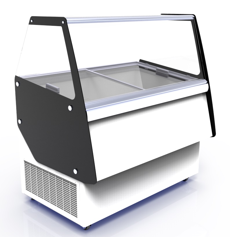 7472.0140-10682 Ice Cream Display Ibiza 8X5 L - Image 1