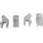 Set 4 Clips White For 7487.0165 Old Series