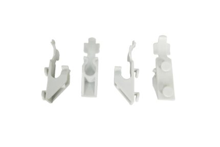 Set 4 Clips White For 7487.0165 New Series