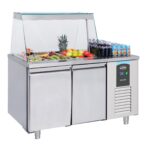Saladette 2 Doors 3x 1/1GN Container