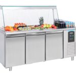 Saladette 3 Doors 4x 1/1GN Container