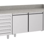 Pizza Counter 2 Doors 5 Drawers