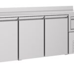 600 Refrigerated Counter 3 Doors With Disposal Drawer For Coffee