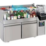 Refrigerated Counter 2 Doors With Cocktail Bar Station