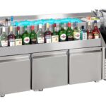 Refrigerated Counter 3 Doors With Cocktail Bar Station