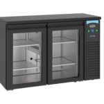 Barcooler Black 2 Glass Doors