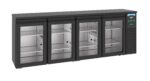 Barcooler Black 4 Glass Doors