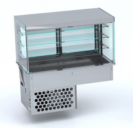 Drop-in Cubic Refrigerated Display - Roll-up 4/1