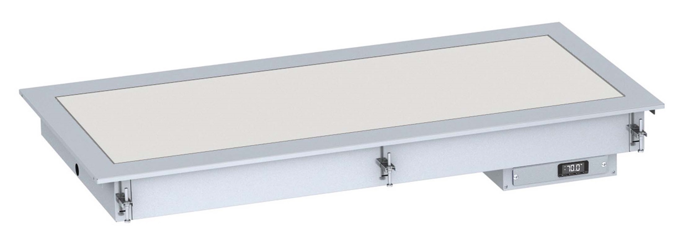 7495.0245-13475 Drop-in Heated Ceramic Top 2/1 - White - Image 1