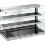 Drop-in Cubic Heated Ceramic Display - Black 5/1