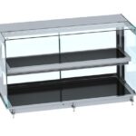 Drop-in Cubic Heated Ceramic Display - Black 4/1