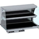 Drop-in Curved Heated Ceramic Display Wall Model - Black 4/1