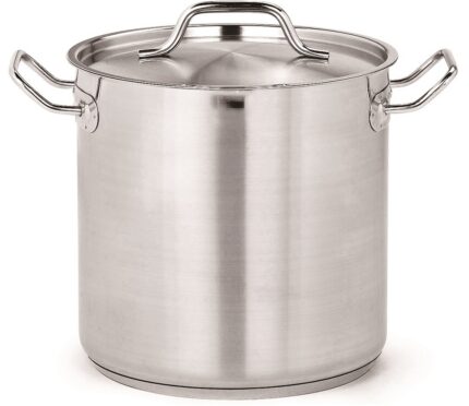 Deep Stockpot High SS + Lid ø28 17L
