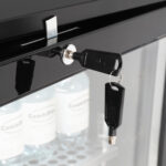 Backbar Cooler 4 Glass Doors Black - Image 5
