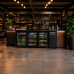 Backbar Cooler 3 Glass Doors Black - Image 2