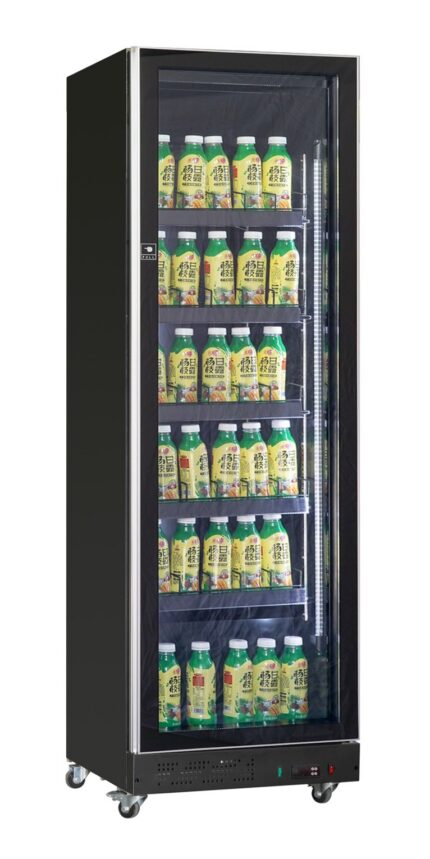 Refrigerator 1 Glass Door Black