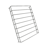 Shelf Partitions Black Left/right For 7526.0105-0110-0115