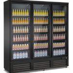 Refrigerator 3 Glass Doors Black CEB-1600R Bl