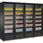 Refrigerator 4 Glass Doors Black CEB-2000R Bl *transport On Request*