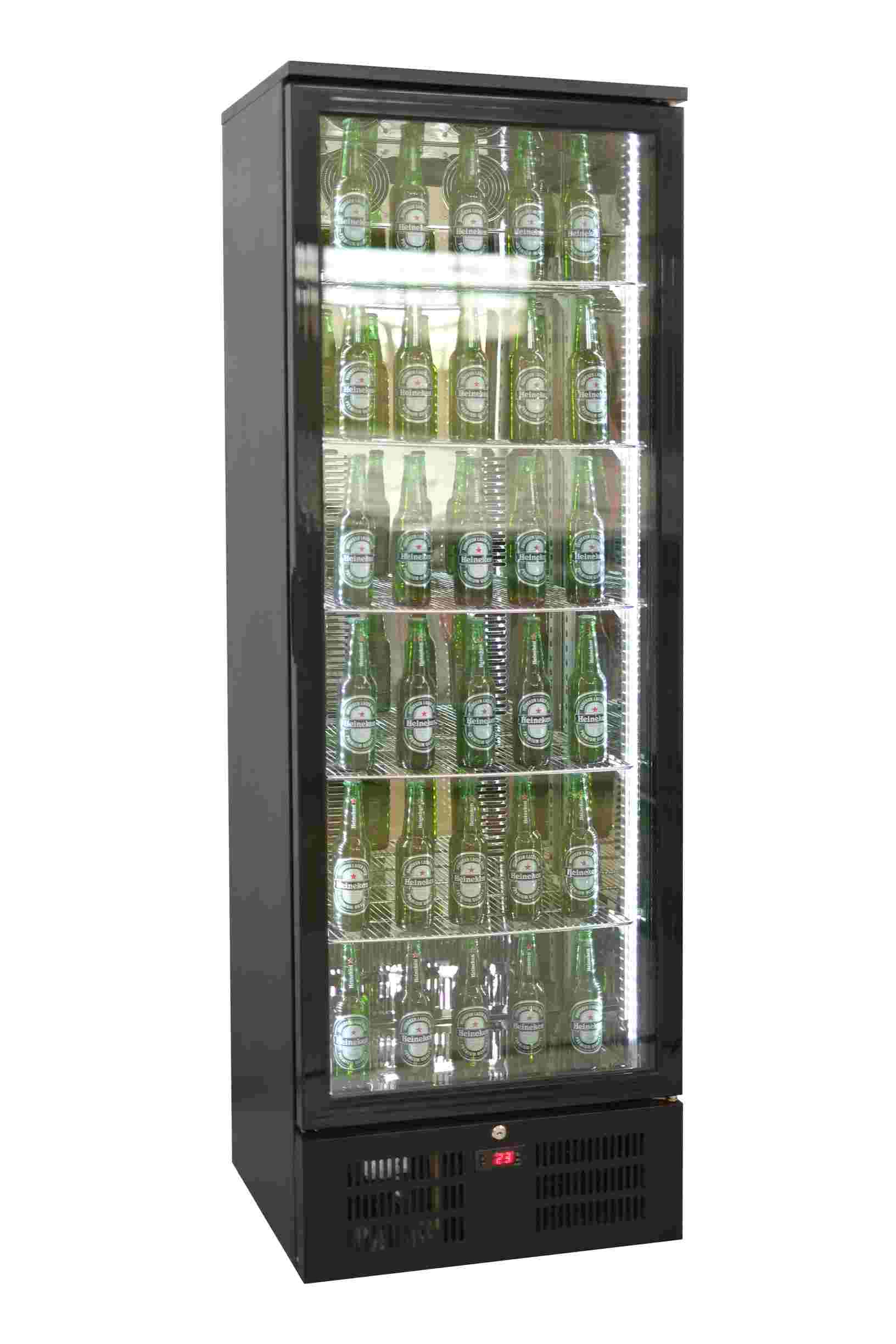 Bar Cooler, Black — Upright, 1 Door Backbar Cooler High MVC-293 - Image 1