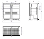 Backbar Cooler Black 2 Doors - Image 2