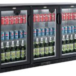Backbar Cooler Black 3 Doors