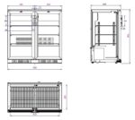 Backbar Cooler Black 2 Doors - Image 2