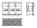 Backbar Cooler Black 3 Doors - Image 2