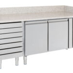 Pizza Counter 2 Doors 7 Dough Drawers