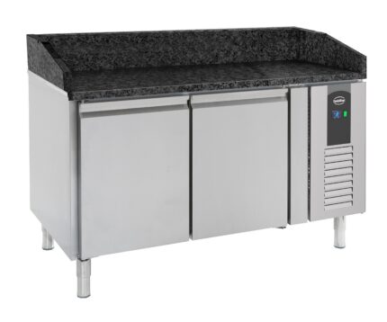 Pizza Counter 2 Doors Black Granite Worktop