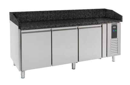 Pizza Counter 3 Doors Black Granite Worktop
