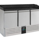 Pizza Counter 3 Doors Black Granite Worktop