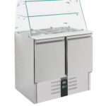 Refrigerated Saladette With Glass Cover 2 Doors