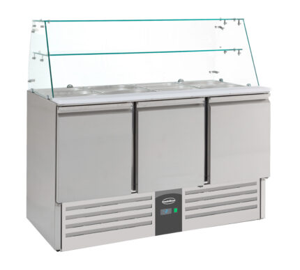 Refrigerated Saladettes With Glas 3 Doors